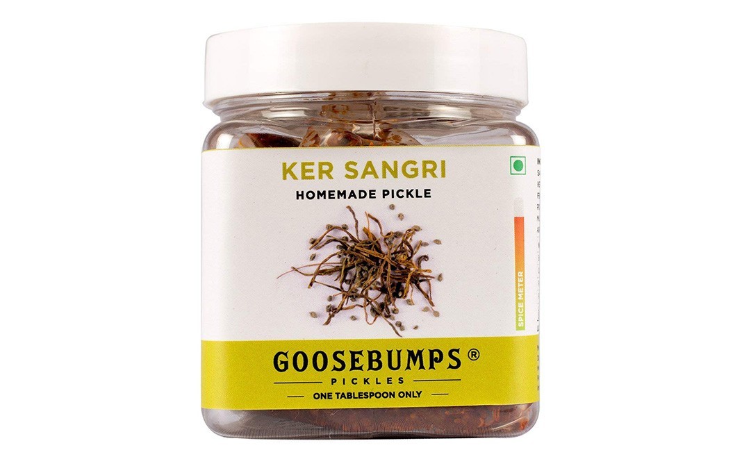 Goosebumps Ker Sangri Homemade Pickle   Glass Jar  250 grams